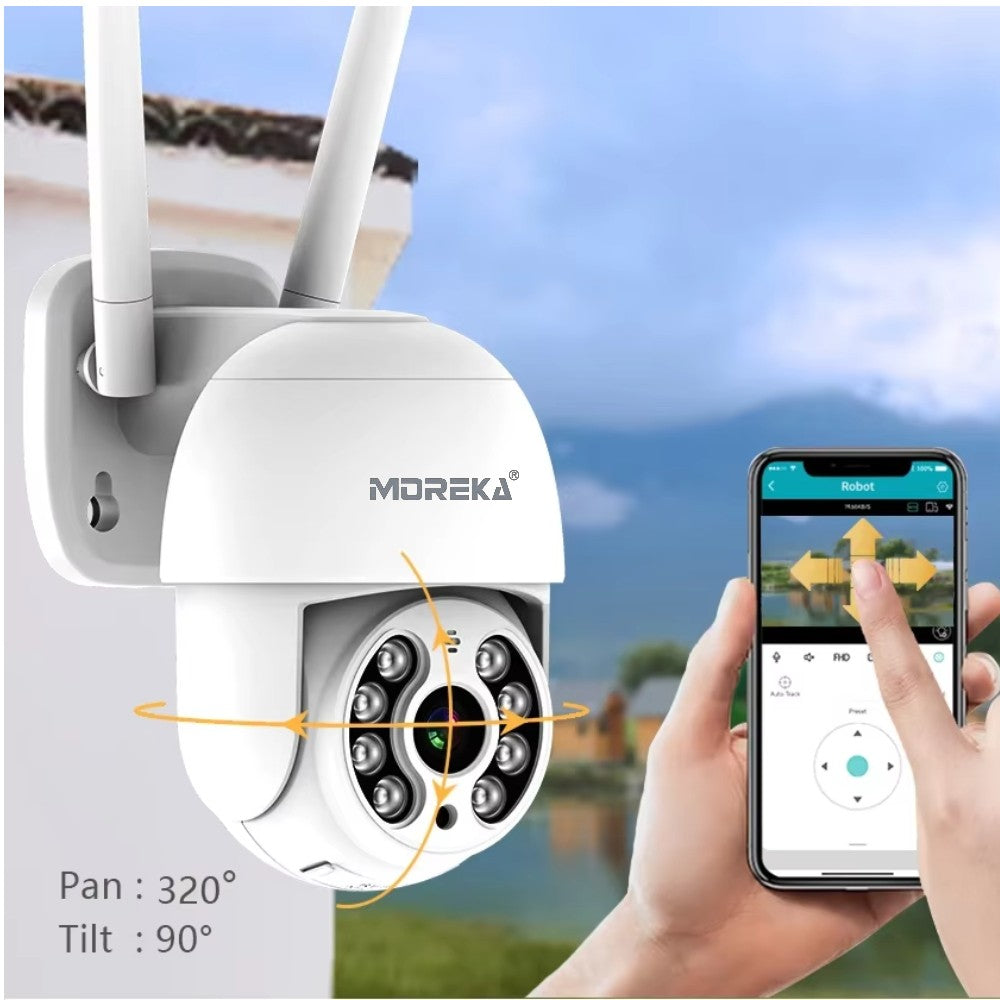 Cámara IP 360° Wifi 3mp Visión Nocturna Certificación IP66 Micrófono y altavoz JK-003 - Imagen 2