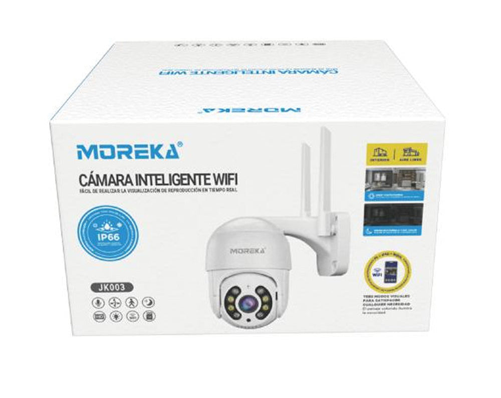Cámara IP 360° Wifi 3mp Visión Nocturna Certificación IP66 Micrófono y altavoz JK-003 - Imagen 9