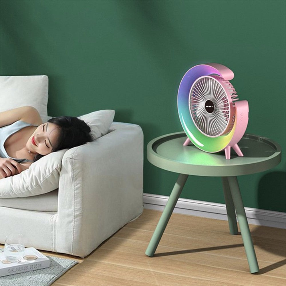 Ventilador alta velocidad RGB, Ajustable 1200mAh FS-110 - Imagen 3