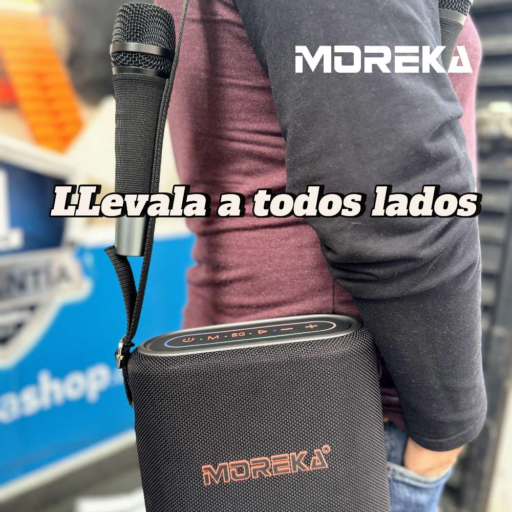 Bocina Moreka A30 80W 6000mAh 6 hrs de bateria Bluetooth, Contra Agua IPX5 - Imagen 5