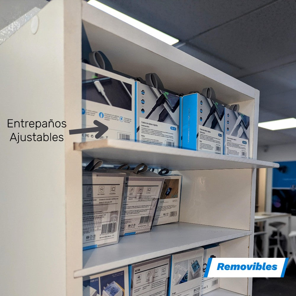 Exhibidor Desarmado para vender Accesorios celulares Madera Acrílico Fácil Transporte Mod 2200 - Imagen 4
