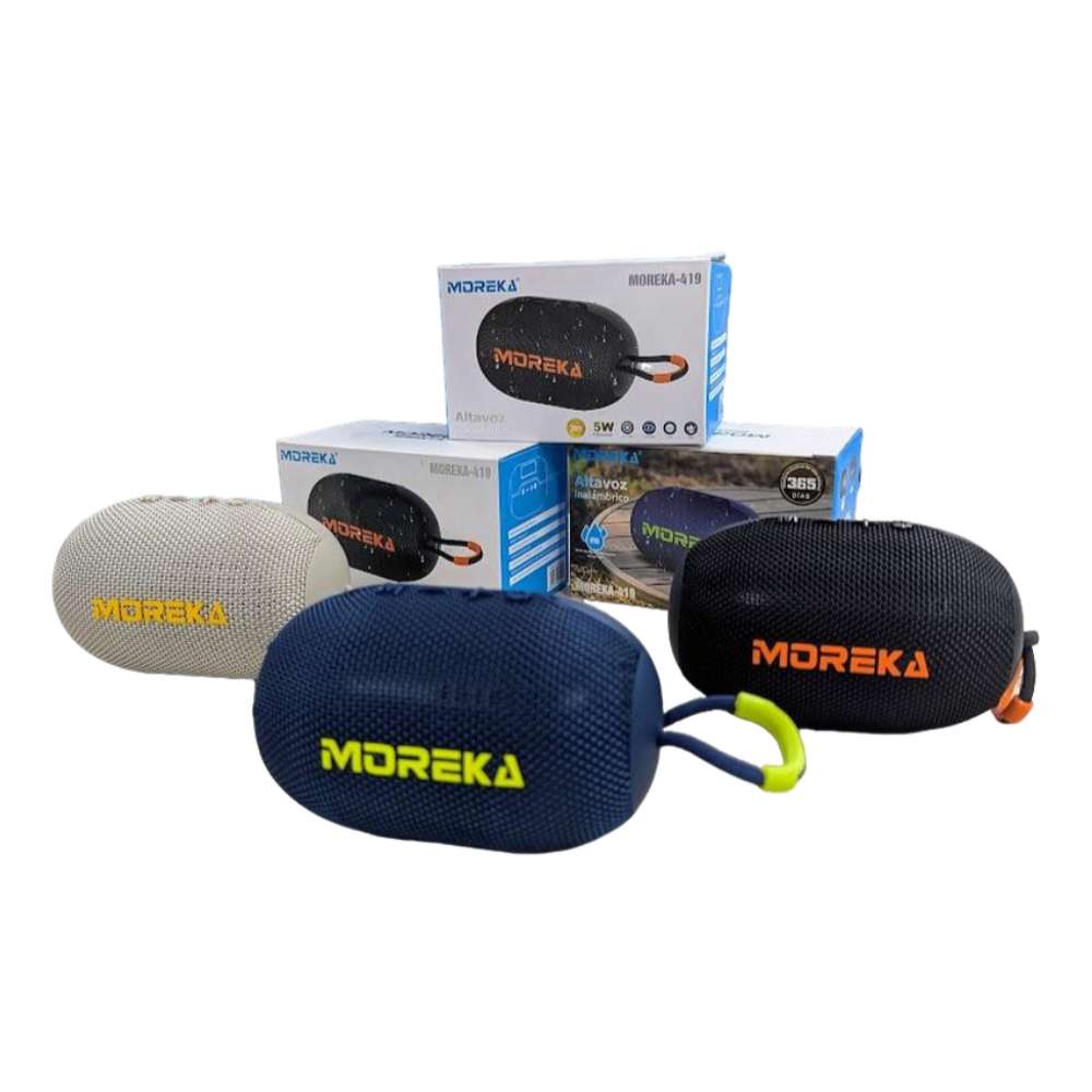 Bocina Moreka 419 5W 1200mAh 3-5 hrs de bateria Bluetooth, Contra Agua IPX5 - Imagen 2