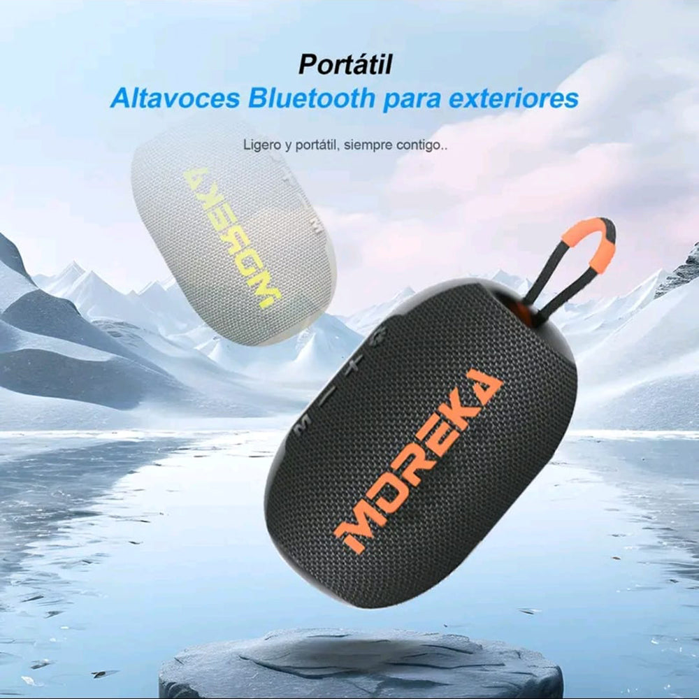 Bocina Moreka 419 5W 1200mAh 3-5 hrs de bateria Bluetooth, Contra Agua IPX5 - Imagen 4