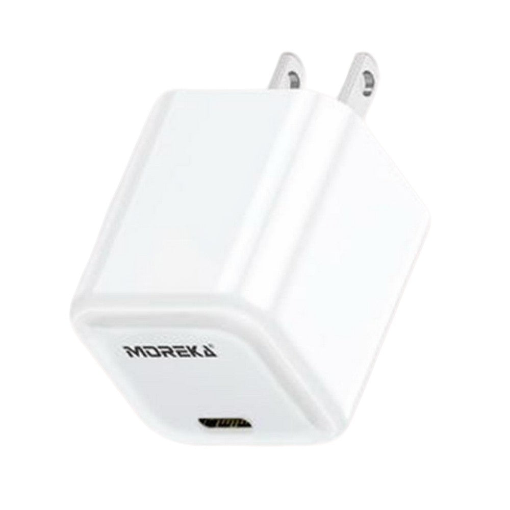 Cubo carga rápida 20W 5V- 3A puerto C Moreka P-214 - Imagen 7