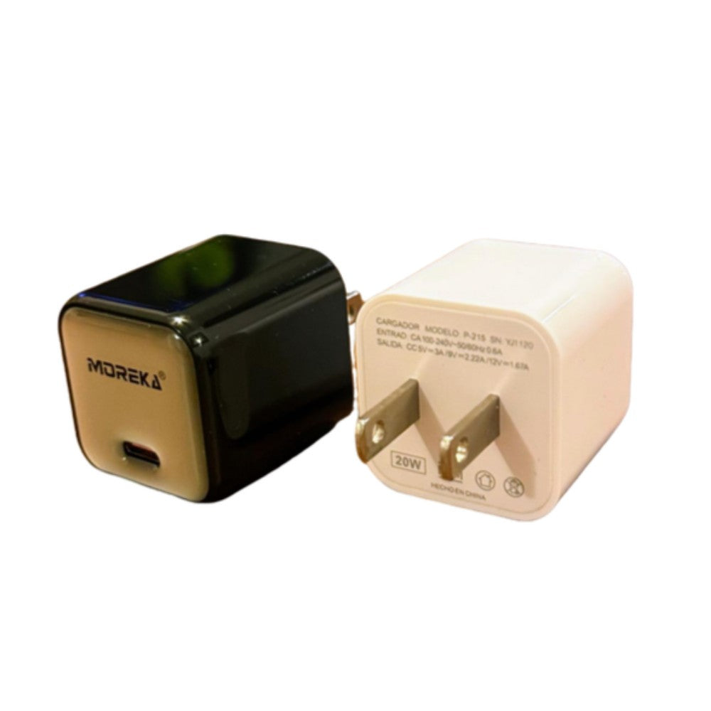 Cargador tipo C 20W 5V- 3A cable tipo IP carga rápida Moreka P-215 - Imagen 8
