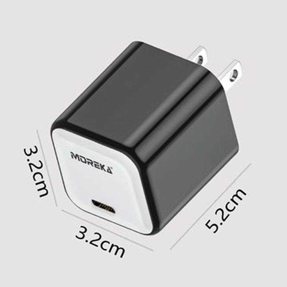 Cargador tipo C 20W 5V- 3A cable tipo IP carga rápida Moreka P-215 - Imagen 9
