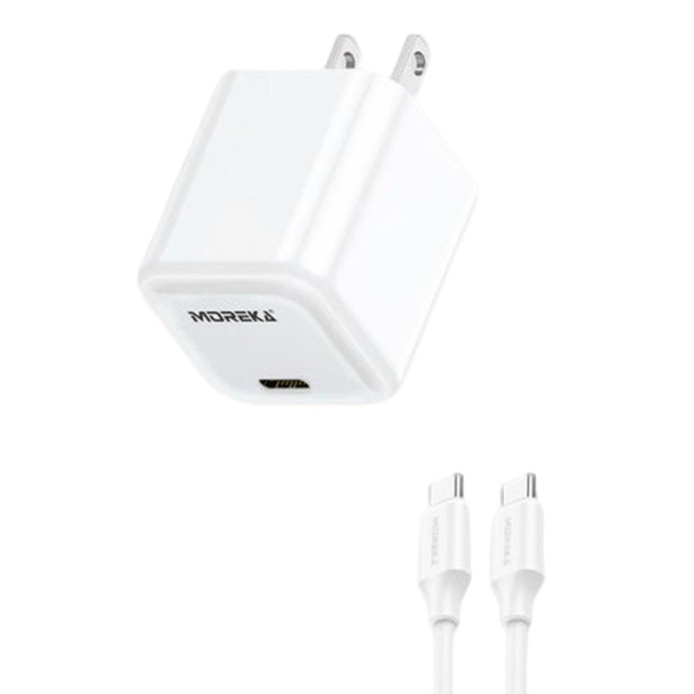 Cargador tipo C 20W 5V- 3A cable tipo C carga rápida Moreka P-216 - Imagen 7