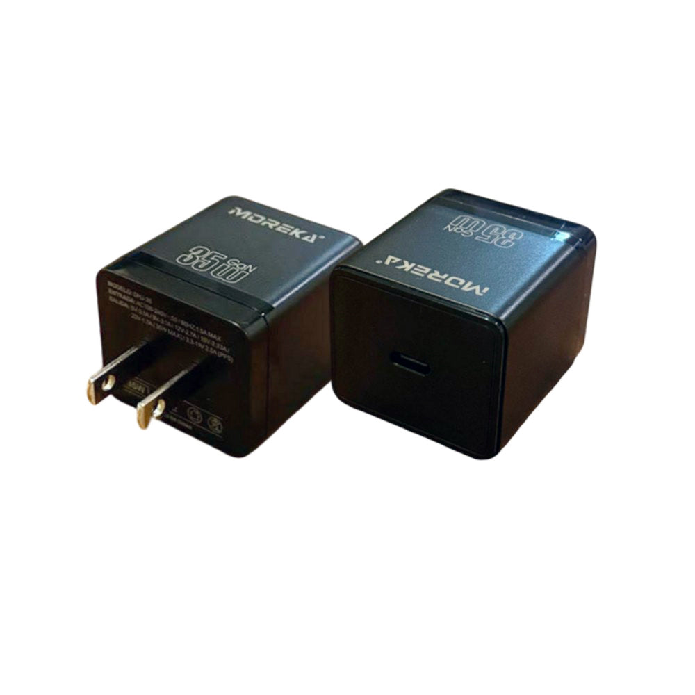 Cubo Turbo Cargador GaN 35W puerto C Moreka DHJ-35 - Imagen 2