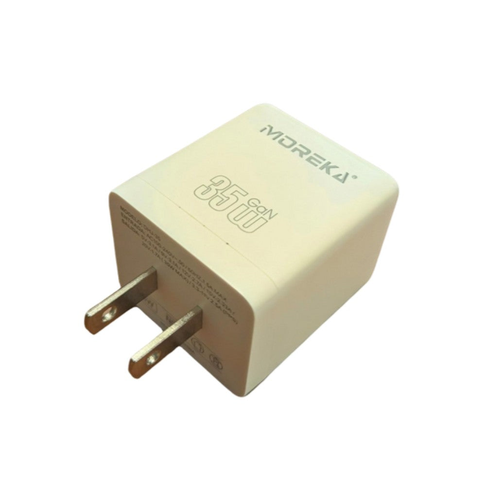 Cubo Turbo Cargador GaN 35W puerto C Moreka DHJ-35 - Imagen 7