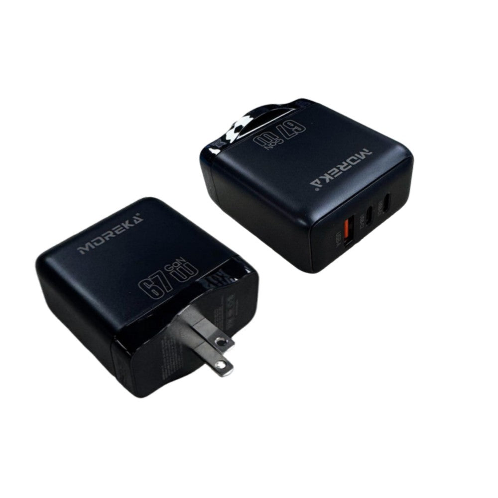 Cubo Turbo Cargador 67W 3 puertos C1 67W C2 67W USB A 30W GAN Ideal para Notebook DHJ-37 - Imagen 6