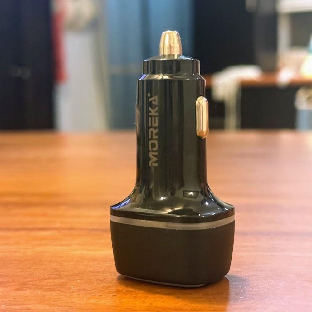 Cargador De Carro 2.4A Moreka CP0011 Plug In Doble puerto USB - Imagen 5