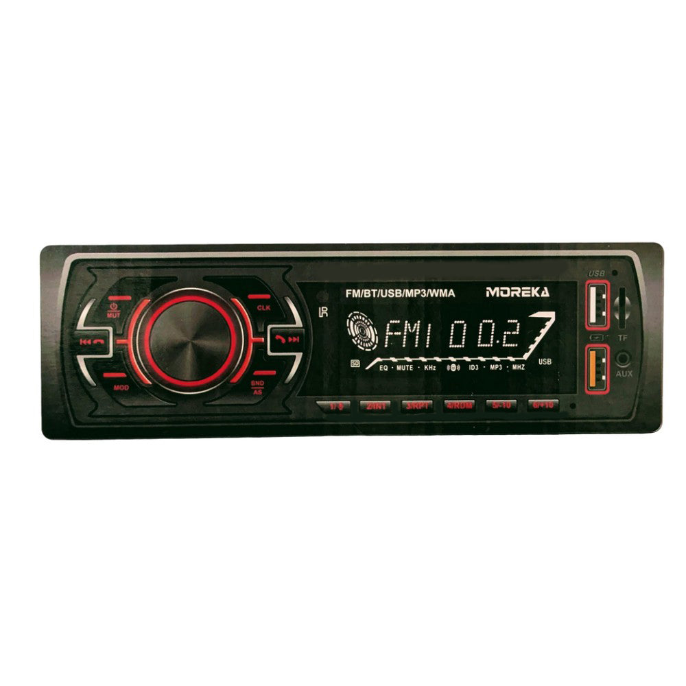Auto Estéreo radio FM AM audio Bluetooth y llamadas manos libres Moreka SYD-1206 - Imagen 1