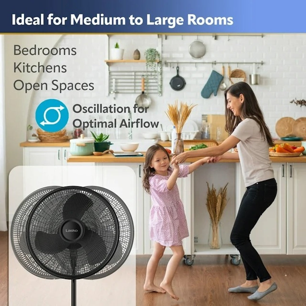 Ventilador Lasko alta velocidad de 16 pulgadas, Ajustable S16500 - Imagen 10