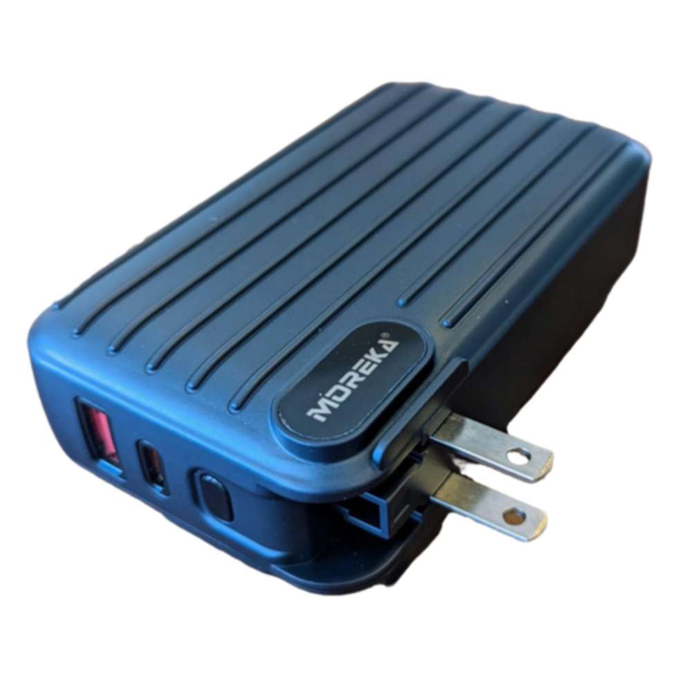 Power Bank Moreka K091 20000 mAh 22.5W cable tipo C y tipo IP clavija plegable - Imagen 7