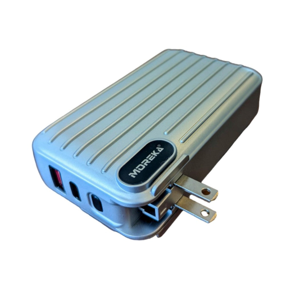 Power Bank Moreka K091 20000 mAh 22.5W cable tipo C y tipo IP clavija plegable - Imagen 8