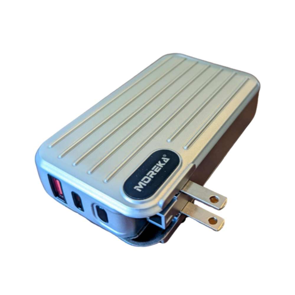 Power Bank Moreka K090 12000 mAh 22.5W cable IP y C clavija plegable - Imagen 7