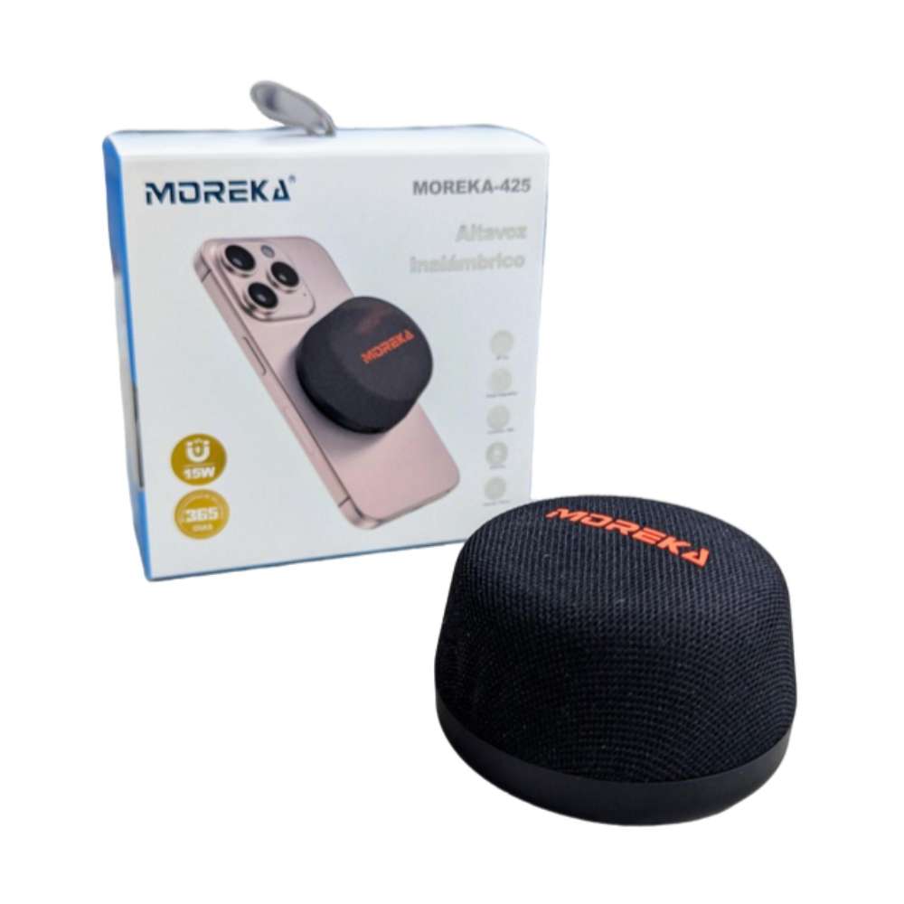 Bocina Moreka 425 6W 600mAh 6-8 hrs de bateria Bluetooth Magnetica MagSafe IPX6 - Imagen 3