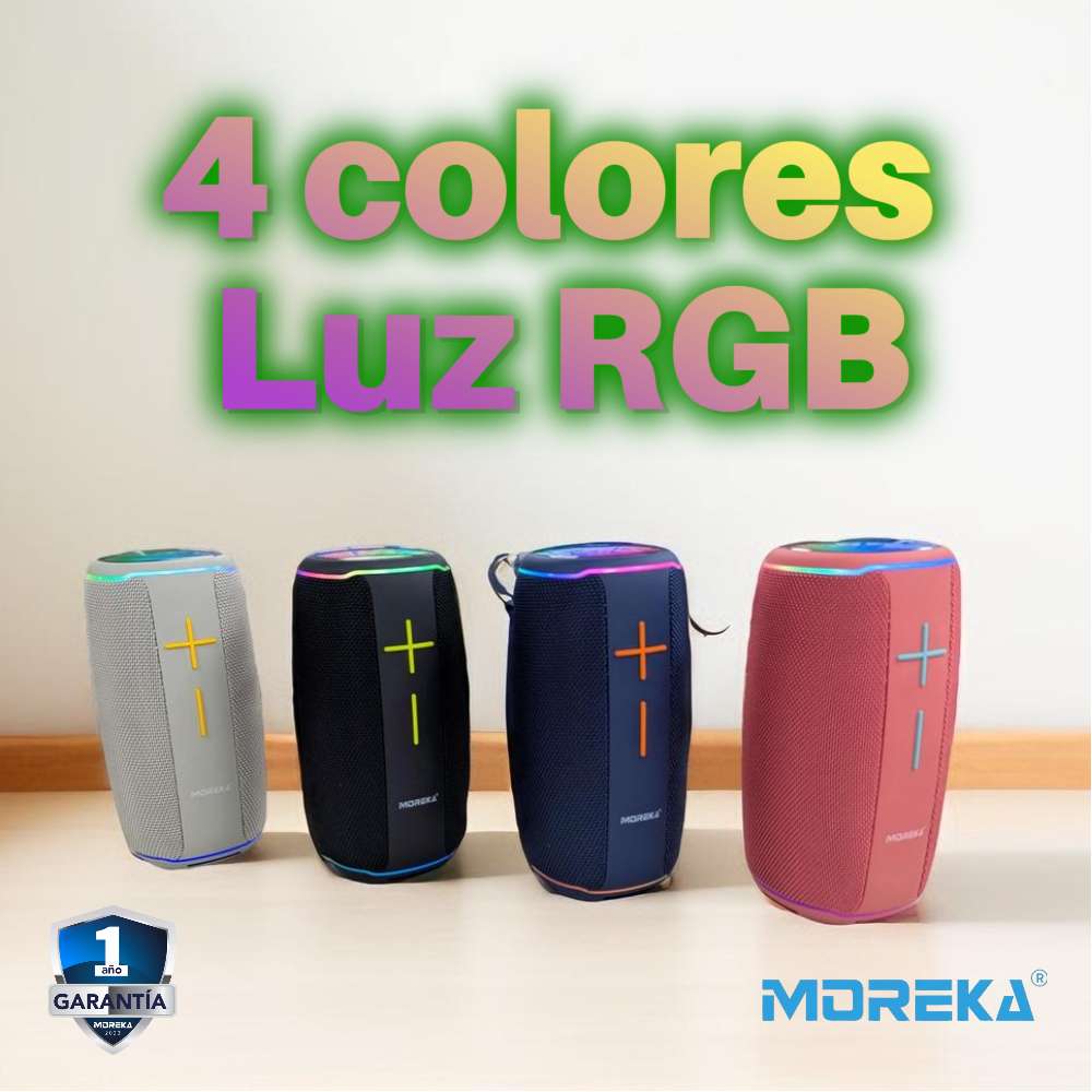 Bocina Moreka 424 20W 3600mAh 5-7 hrs de bateria Bluetooth, Contra Agua IPX6 - Imagen 4