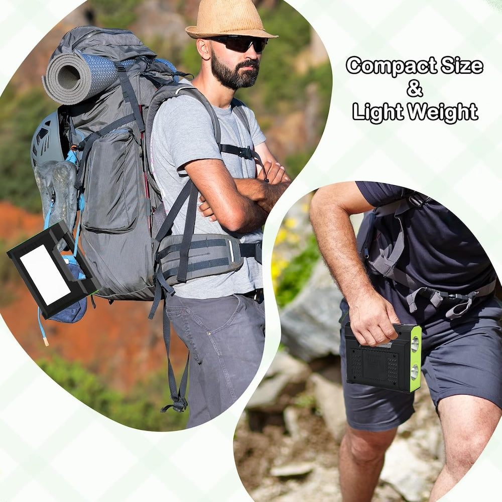 Mini Sistema Solar 3 Focos Linterna Power Bank 4000 mAh MOR-C71 - Imagen 4