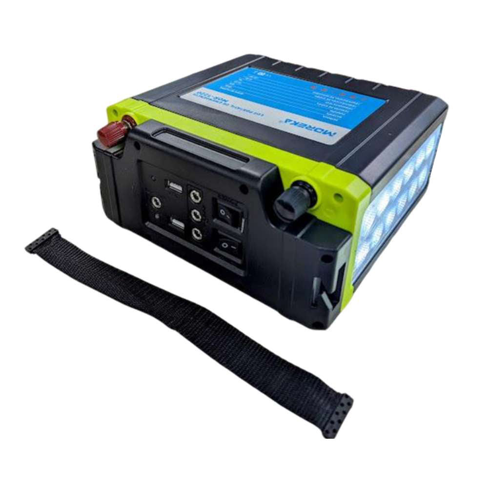 Luz de Emergencia 12 LEDS con batería de 20 Ah de hasta 32 hrs puertos USB MOR-1220 - Imagen 5