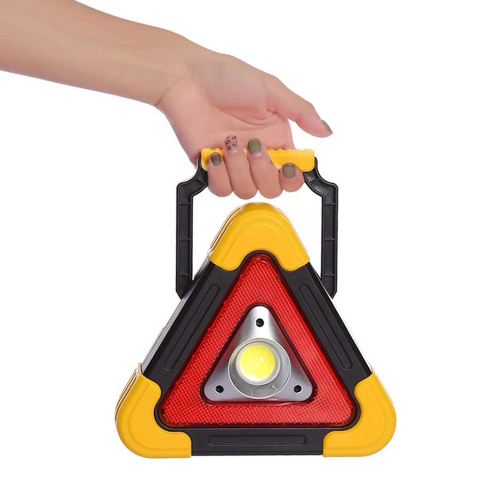 Triángulo de Advertencia LED Solar COB 2200 mAh powerbank 18.5 largo IP65 Moreka SQ-6609 - Imagen 4