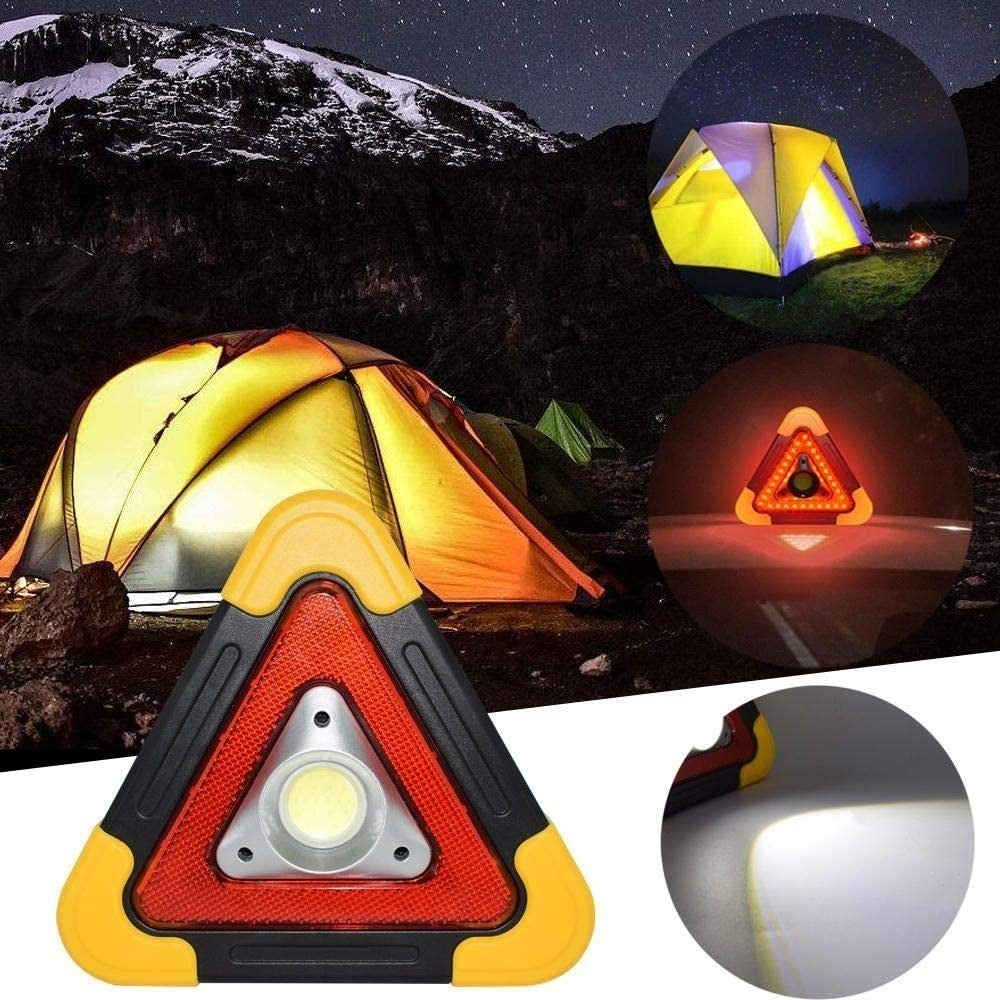 Triángulo de Advertencia LED Solar COB 2200 mAh powerbank 18.5 largo IP65 Moreka SQ-6609 - Imagen 7