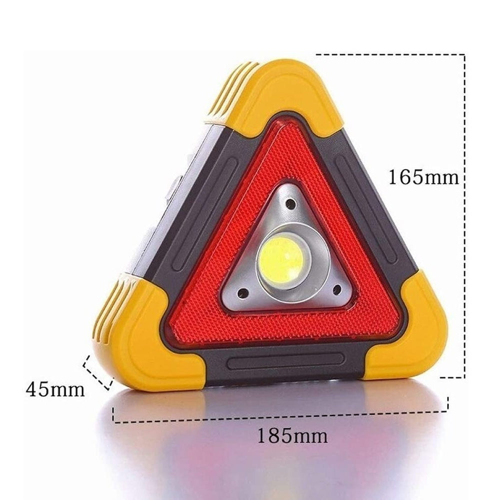 Triángulo de Advertencia LED Solar COB  2200 mAh  powerbank 18.5 largo IP65 Moreka SQ-6609 - Imagen 10