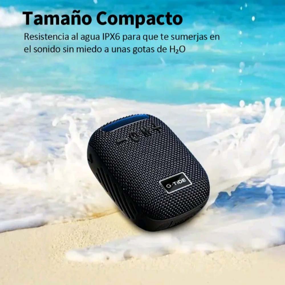 Bocina Moto Bluetooth G-TIDE SV01 TF Card Radio FM 500mAh Resistente al agua IPX6 - Imagen 5