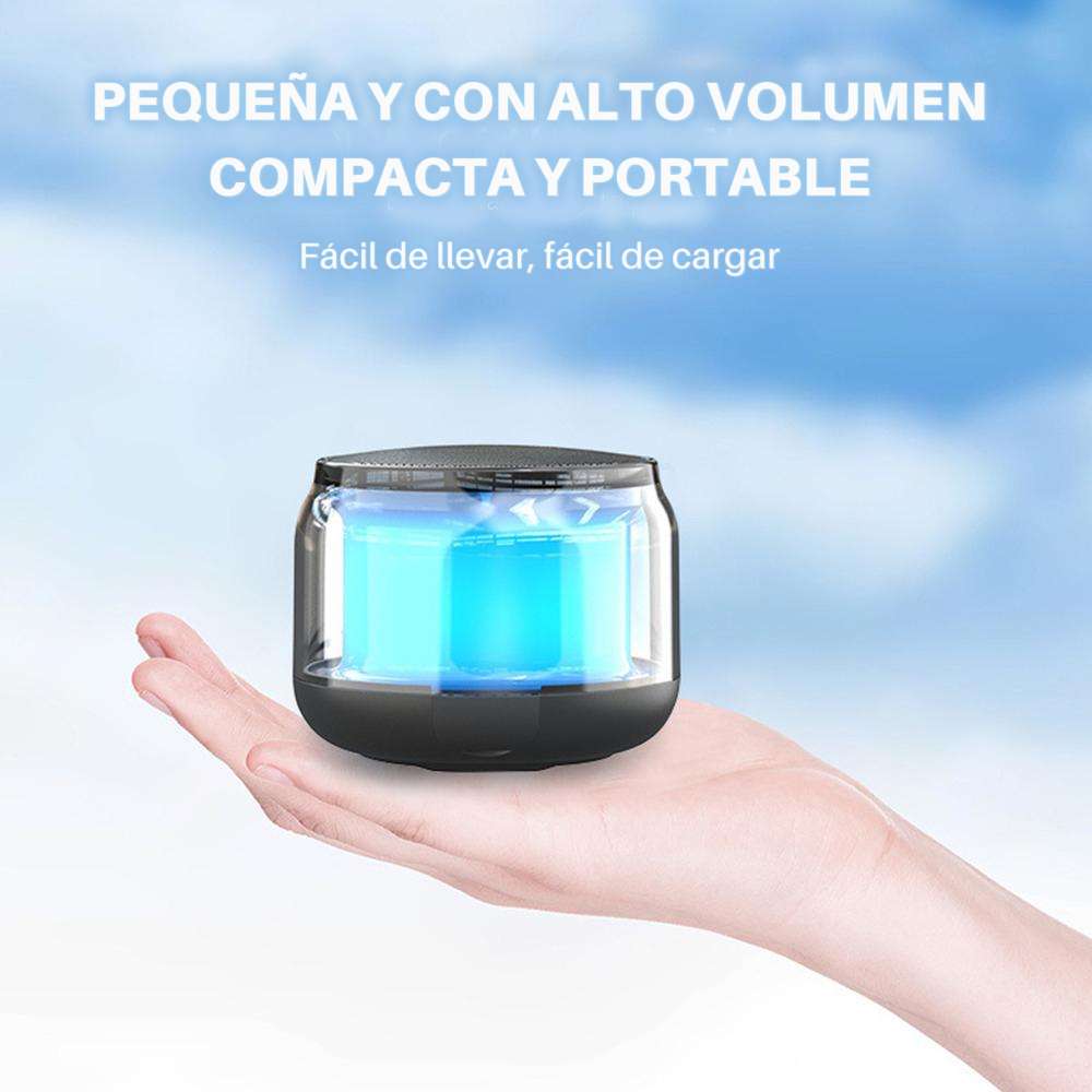Bocina MS300 5W 5000mAh 4-5 hrs de bateria Bluetooth luz RGB recargable - Imagen 3
