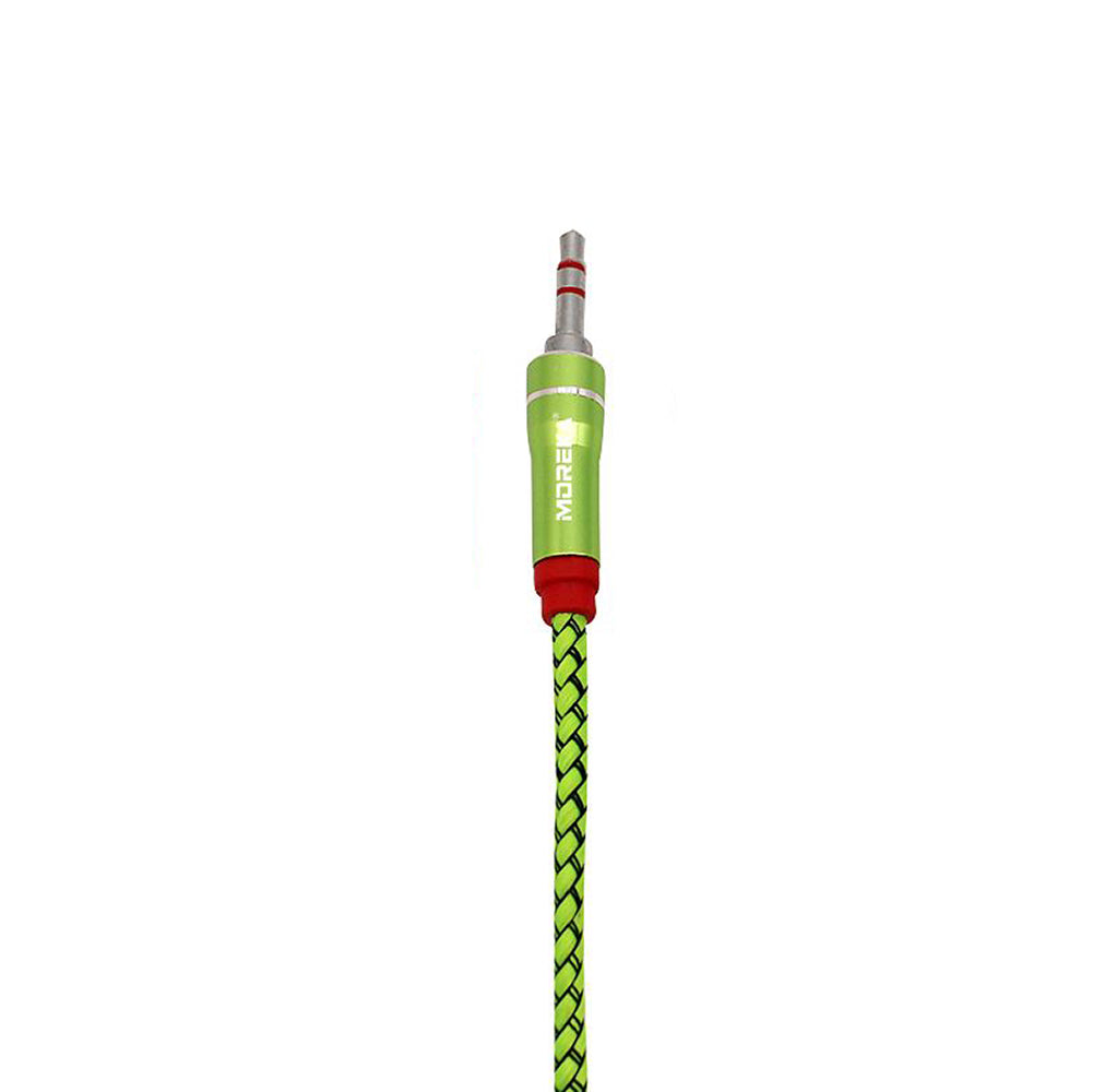 Cable De Audio, Moreka AU-02, Auxiliar 3.5, 1500mm, Reforzado (Copia) - Imagen 4
