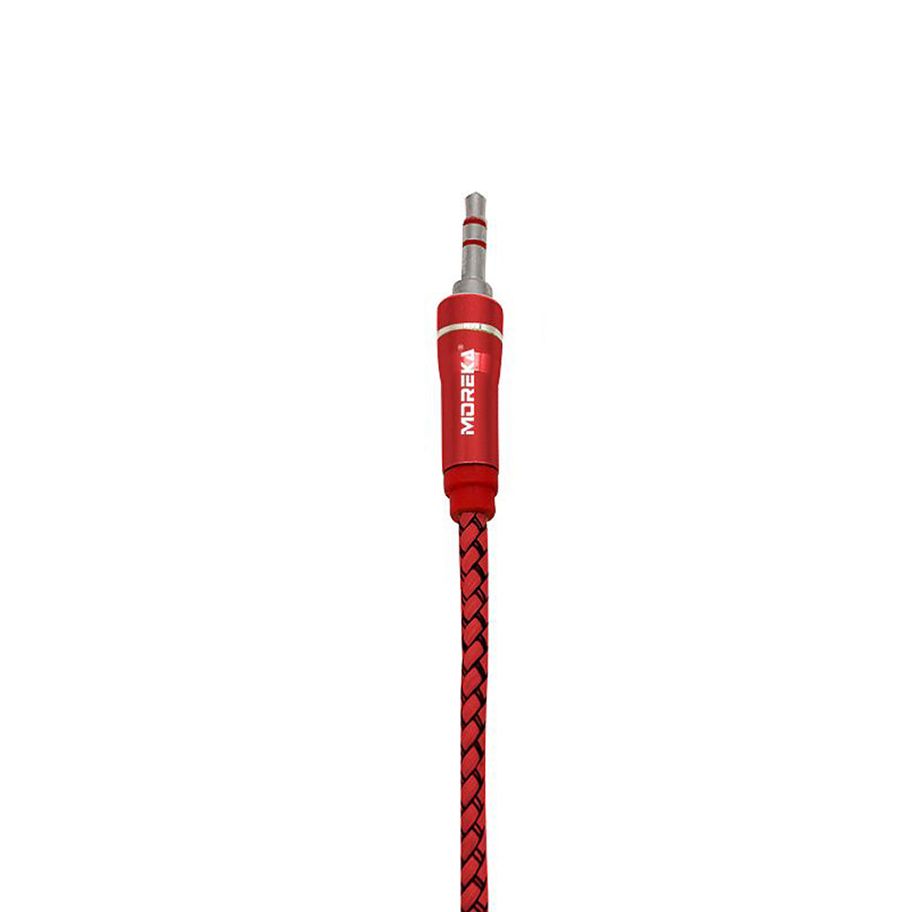 Cable De Audio, Moreka AU-02, Auxiliar 3.5, 1500mm, Reforzado (Copia) - Imagen 5
