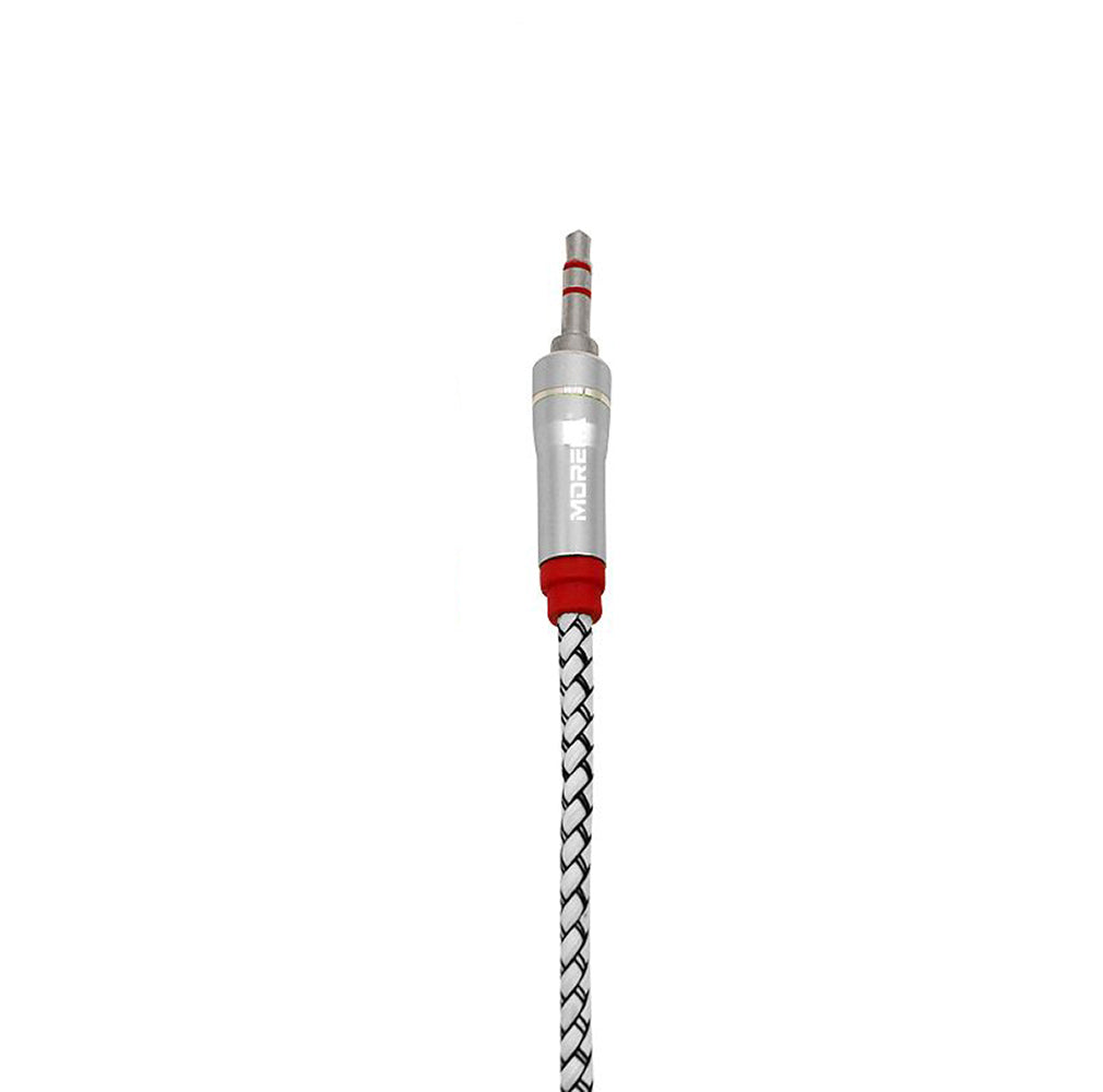 Cable De Audio, Moreka AU-02, Auxiliar 3.5, 1500mm, Reforzado (Copia) - Imagen 6