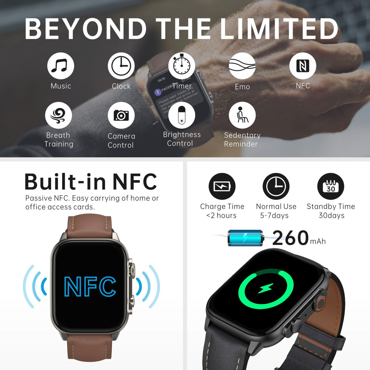Smart Watch G-TIDE S5 PRO pantalla 1.95