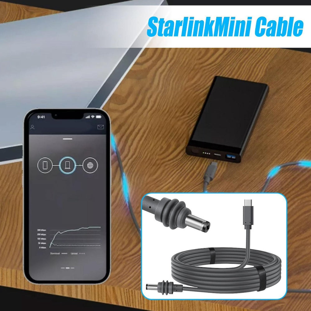 Cable USB C a DC IP68 IP68 para Antena Starlink mini Moreka CB052 - Imagen 4