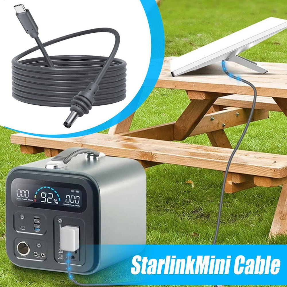 Cable USB C a DC IP68 IP68 para Antena Starlink mini Moreka CB052 - Imagen 6
