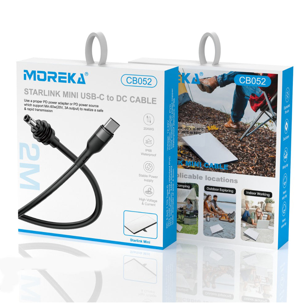 Cable USB C a DC IP68 IP68 para Antena Starlink mini Moreka CB052 - Imagen 10