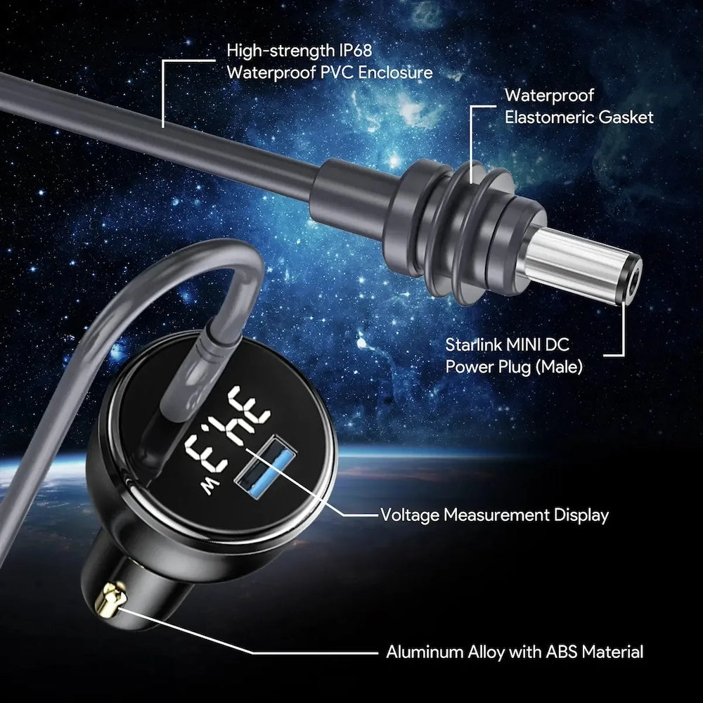 Cargador de Coche Starlink Mini De Carga Rápida Plug In CP0089 Moreka - Imagen 2