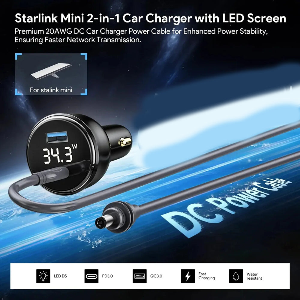 Cargador de Coche Starlink Mini De Carga Rápida Plug In CP0089 Moreka - Imagen 8