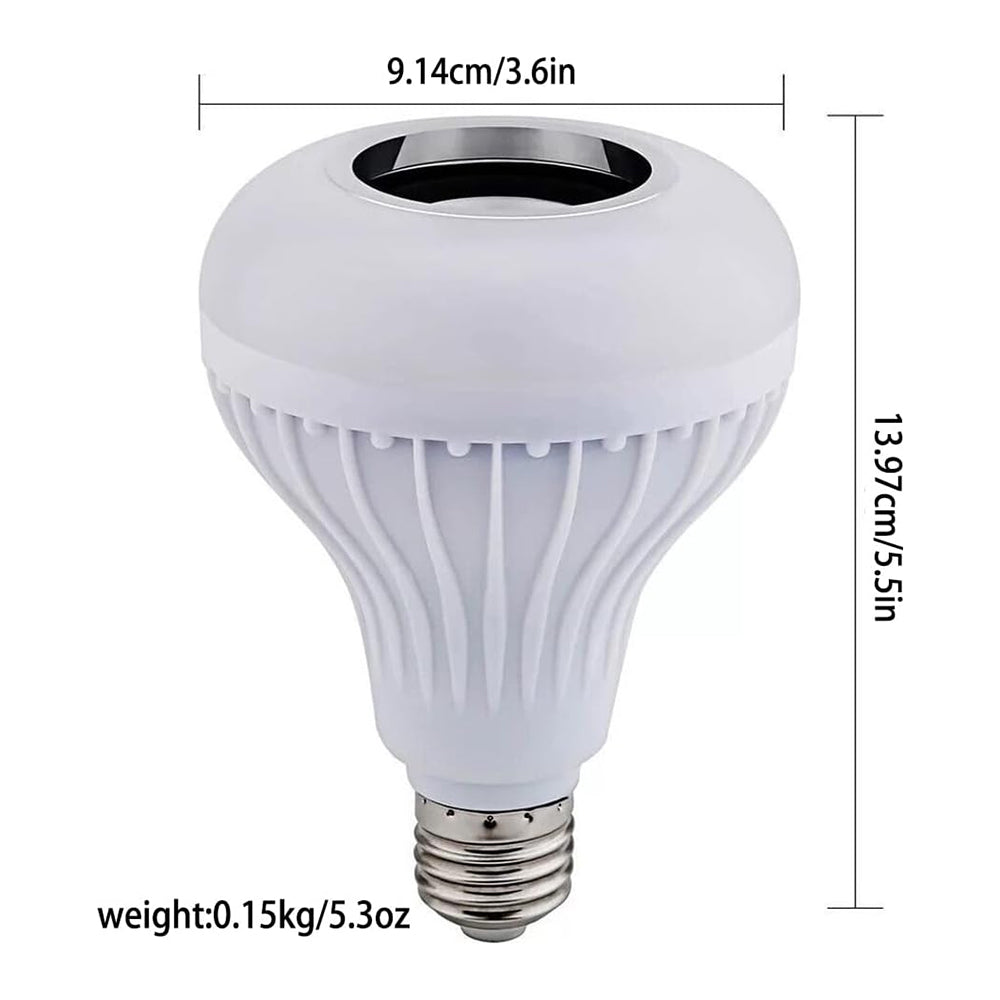 Foco Bocina Bluetooth 12w Rgb Bombilla Led Inteligente BMB-105 - Imagen 8