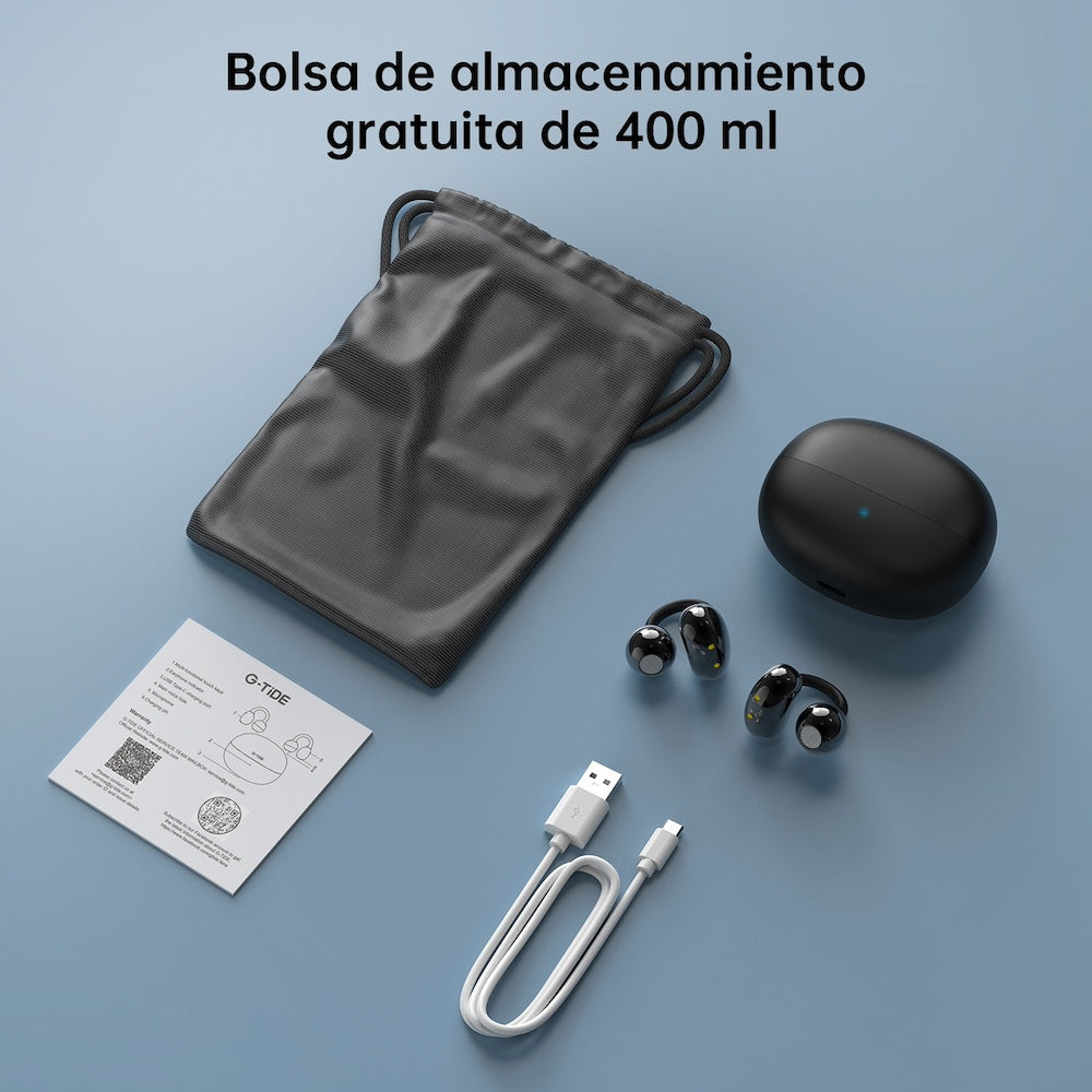 Audífonos CLIP 1 Cancelación Ruido Audífonos 30mAh / Estuche 300mAh IPX4 G-TIDE — Bluetooth 5.3 TWS - Imagen 6