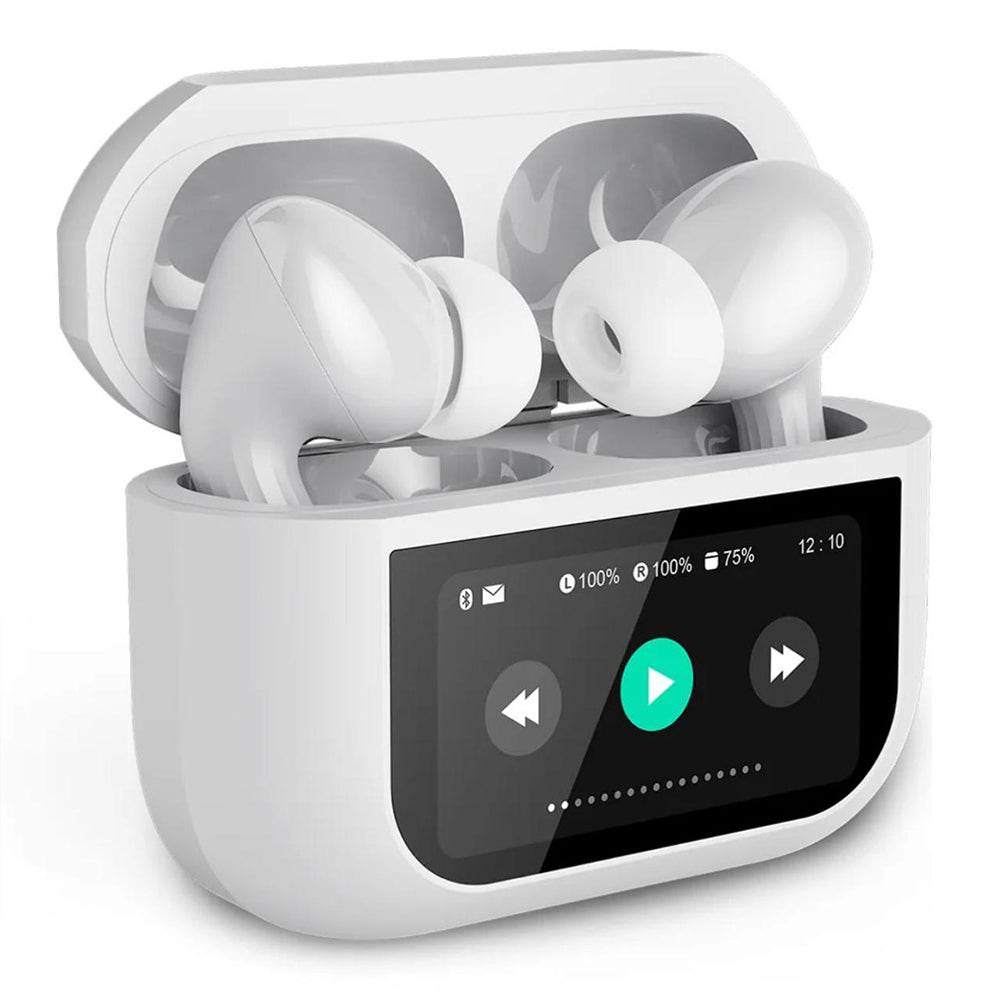 Audífonos FUTURE POD Cancelación Ruido Lcd Táctil 30mAh / 300mAh G-TIDE — Bluetooth 5.3 TWS - Imagen 13