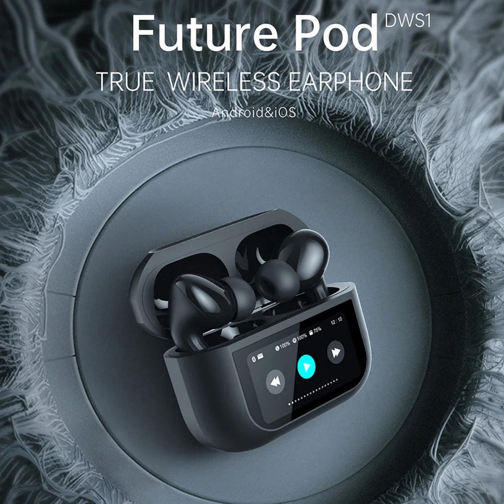 Audífonos FUTURE POD Cancelación Ruido Lcd Táctil 30mAh / 300mAh G-TIDE — Bluetooth 5.3 TWS - Imagen 5