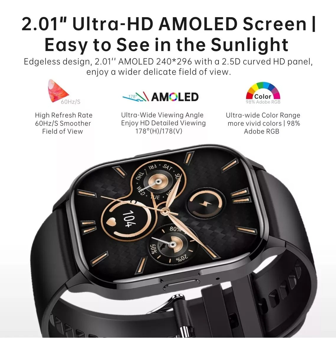 Smart Watch G-TIDE S3 PRO pantalla 2.01