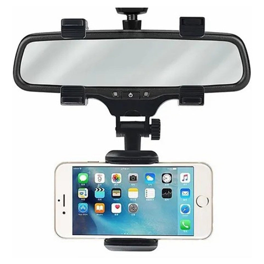 Soporte Porta Celular 360 Carro Auto Espejo Retrovisor H2 - Imagen 5