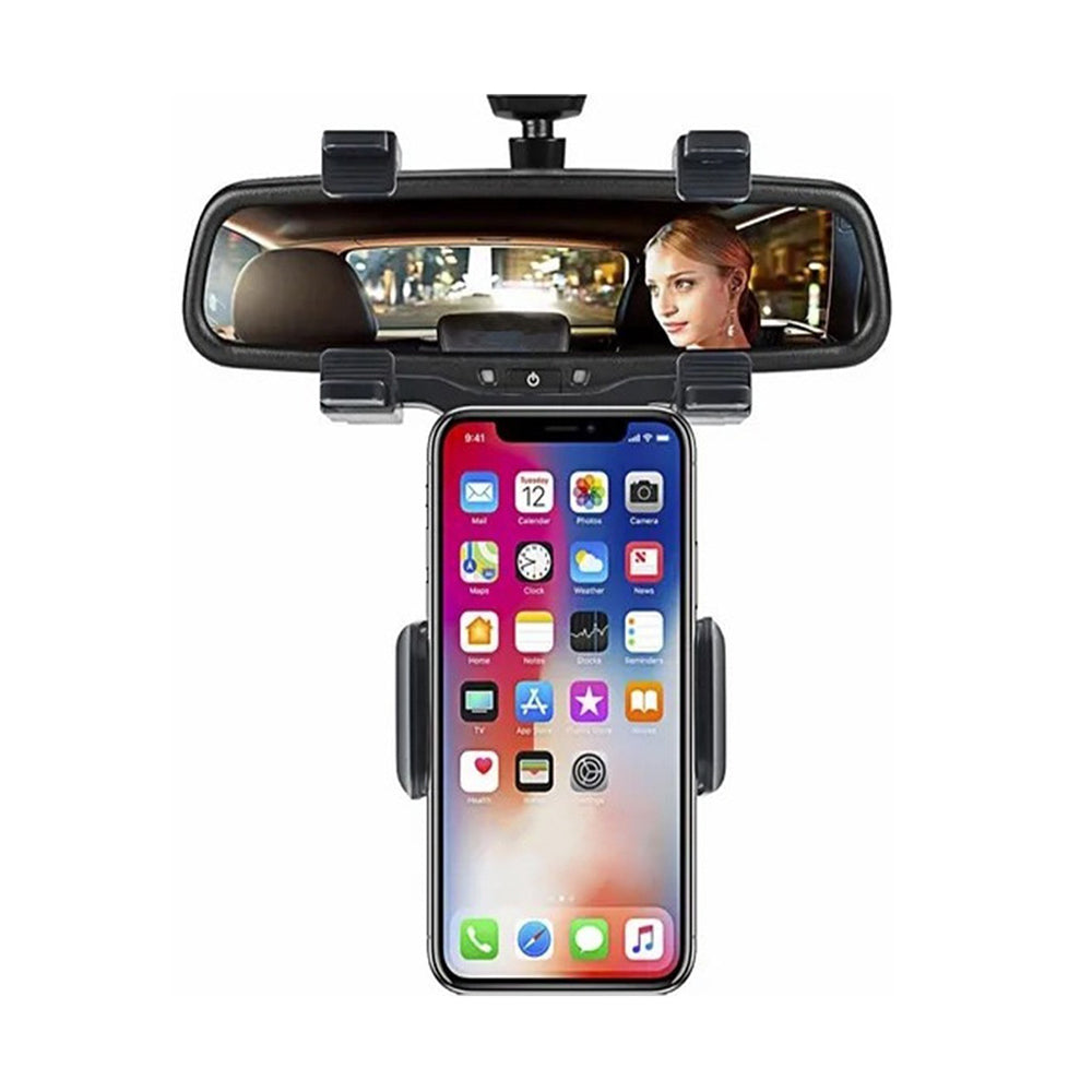 Soporte Porta Celular 360 Carro Auto Espejo Retrovisor H2 - Imagen 7