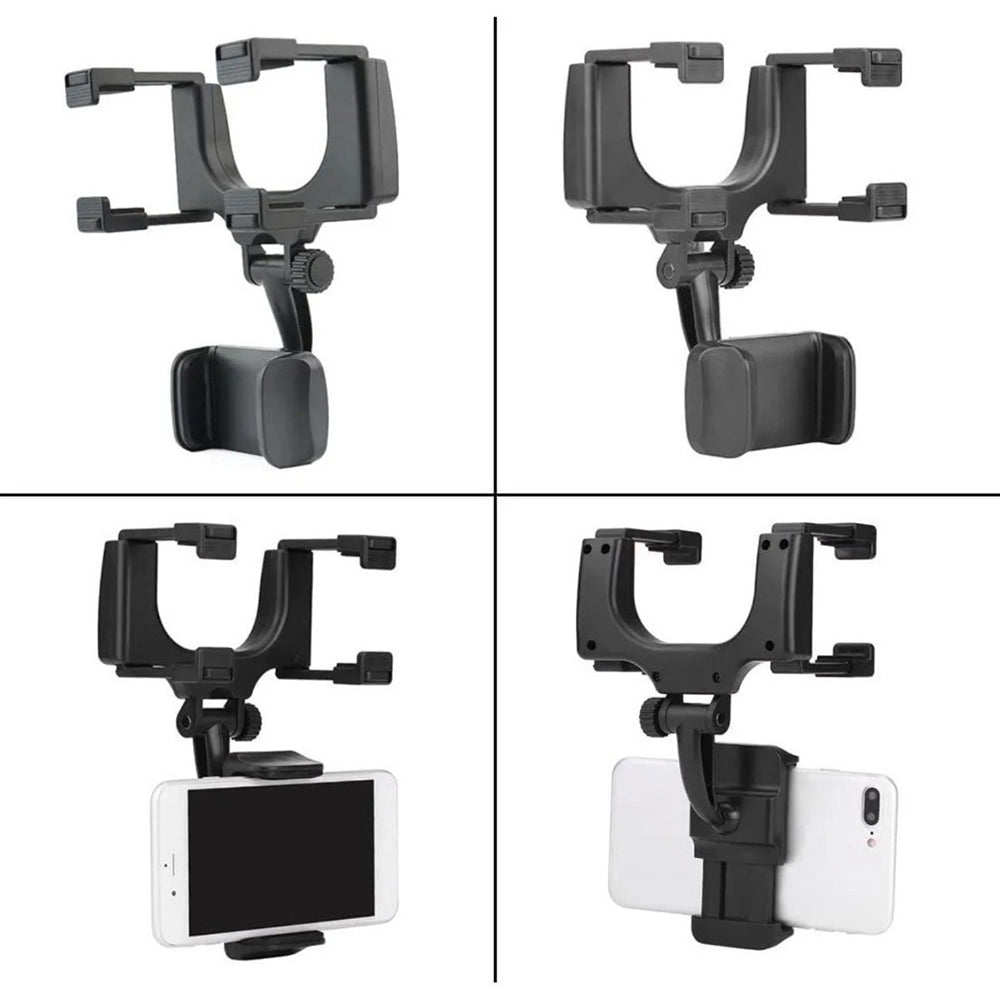 Soporte Porta Celular 360 Carro Auto Espejo Retrovisor H2 - Imagen 9