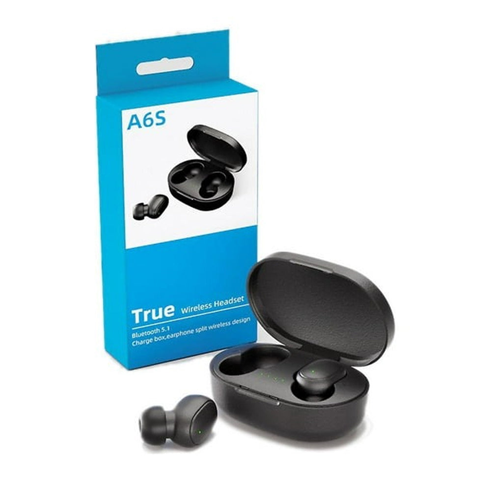 Audífonos Bluetooth AS6  batería  45 mAh / Estuche: 280 mAh contra agua IPX4 - Imagen 2