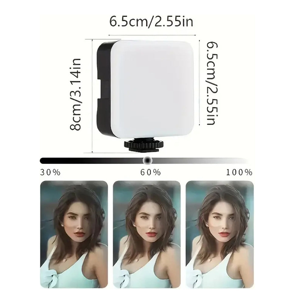 Soporte Celular Videoblog Set Tripie Con Luz Led Microfono PY-49 - Imagen 3