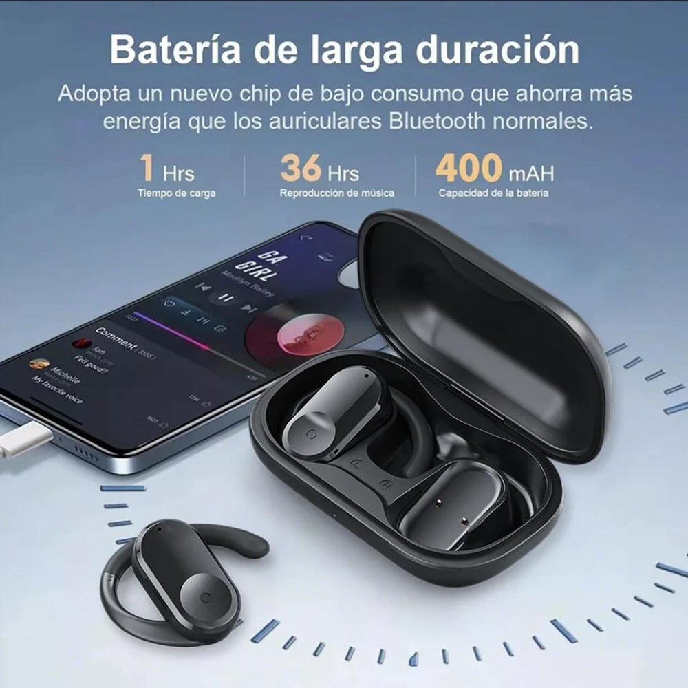 Audífonos OWS2 Cancelación Ruido  Audífonos 30mAh / Estuche 400mAh IPX4 G-TIDE — Bluetooth 5.3 TWS - Imagen 10
