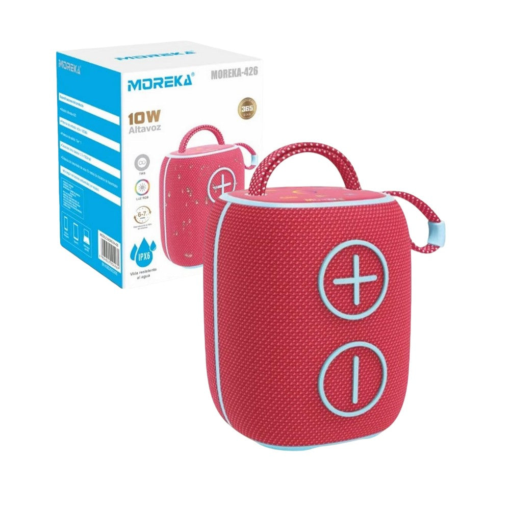 Bocina Bluetooth Moreka 426 10W 2400mAh TF Card Radio FM Resistente al agua IPX6 - Imagen 1